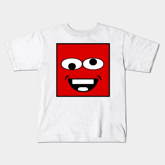 Cute funny cool smiley face retro design Kids T-Shirt by DREAMBIGSHIRTS